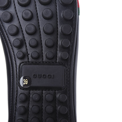 Gucci Calfskin Bayadere Bee Ballerina Flats 39 Black 10 of 12