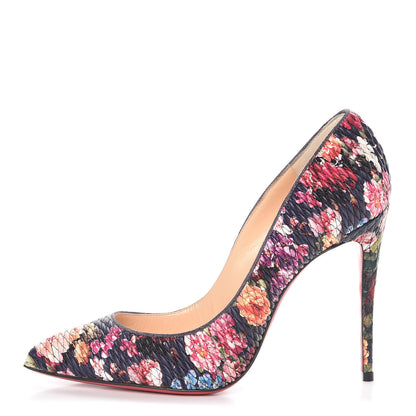 Christian Louboutin Tissu Baigneuse Floral Pigalle Follies 100 Pumps 39 Multicolor 1 of 7