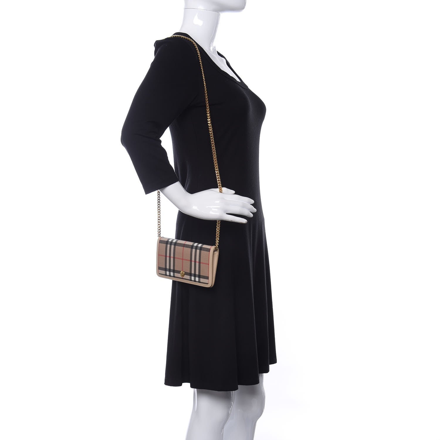 Burberry Vintage Check Hanna Crossbody Wallet On Chain Trench 2 of 9