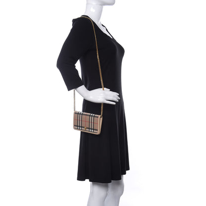 Burberry Vintage Check Hanna Crossbody Wallet On Chain Trench 2 of 9