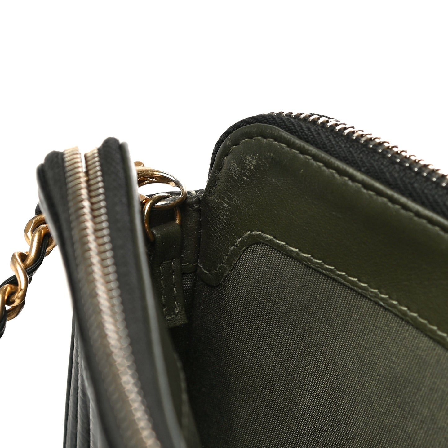 Caviar Quilted Small Boy Clutch With Chain Black