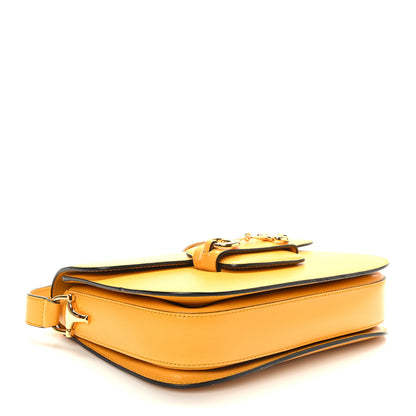 Gucci Textured Calfskin Horsebit 1955 Shoulder Bag Yellow 4 of 9