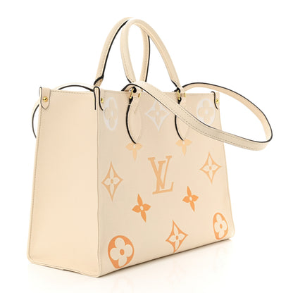Louis Vuitton Empreinte Monogram Giant By The Pool Onthego MM Cream Saffron 3 of 11