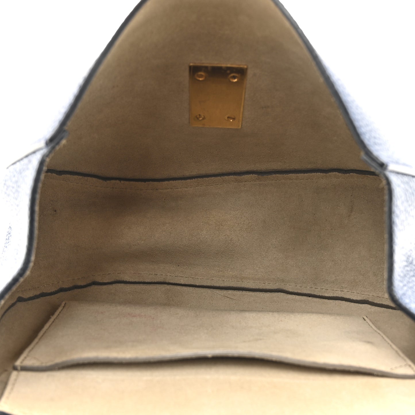 Grained Lambskin Drew Shoulder Bag Factory Blue