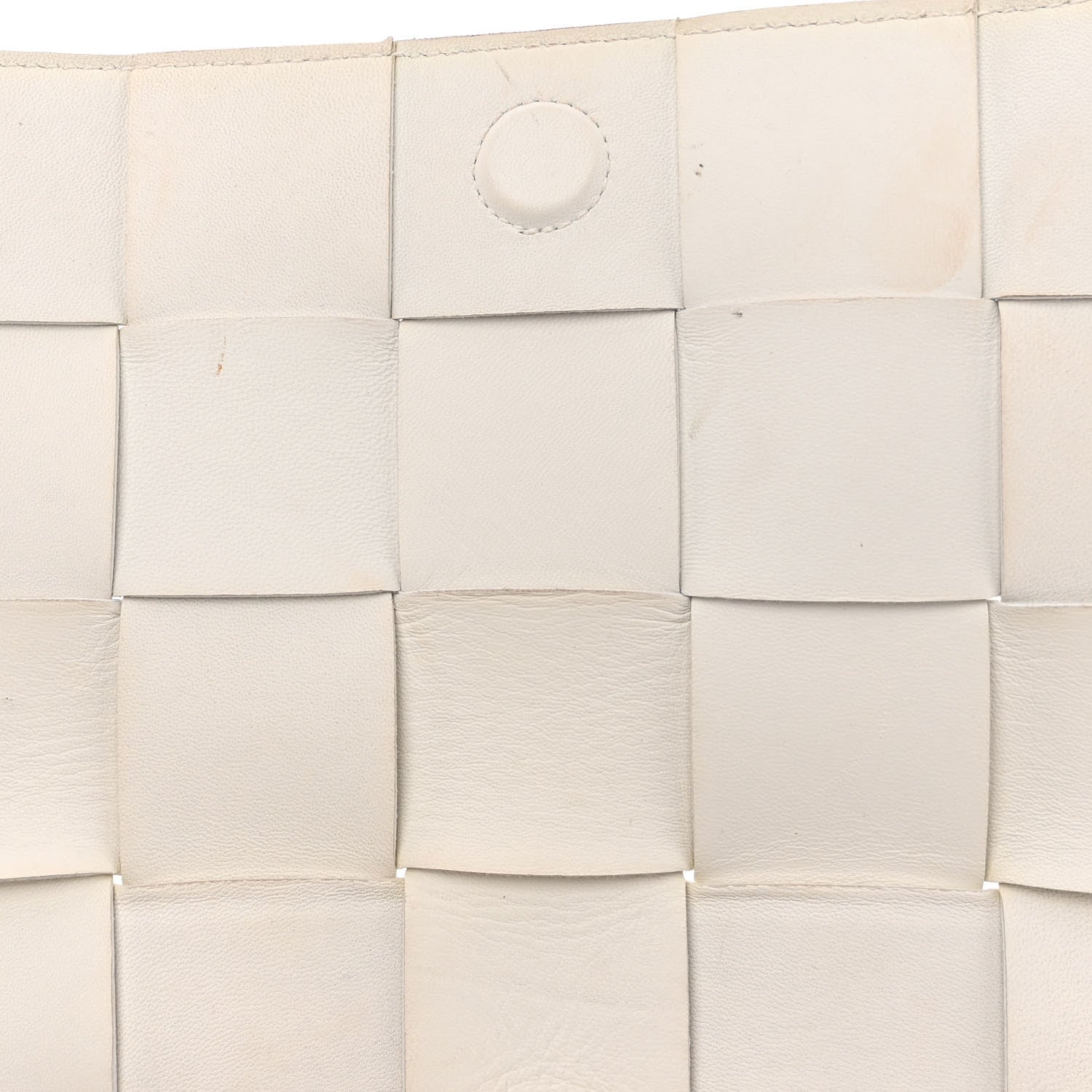 Bottega Veneta Lambskin Maxi Intrecciato Cassette Crossbody Bag White 8 of 12