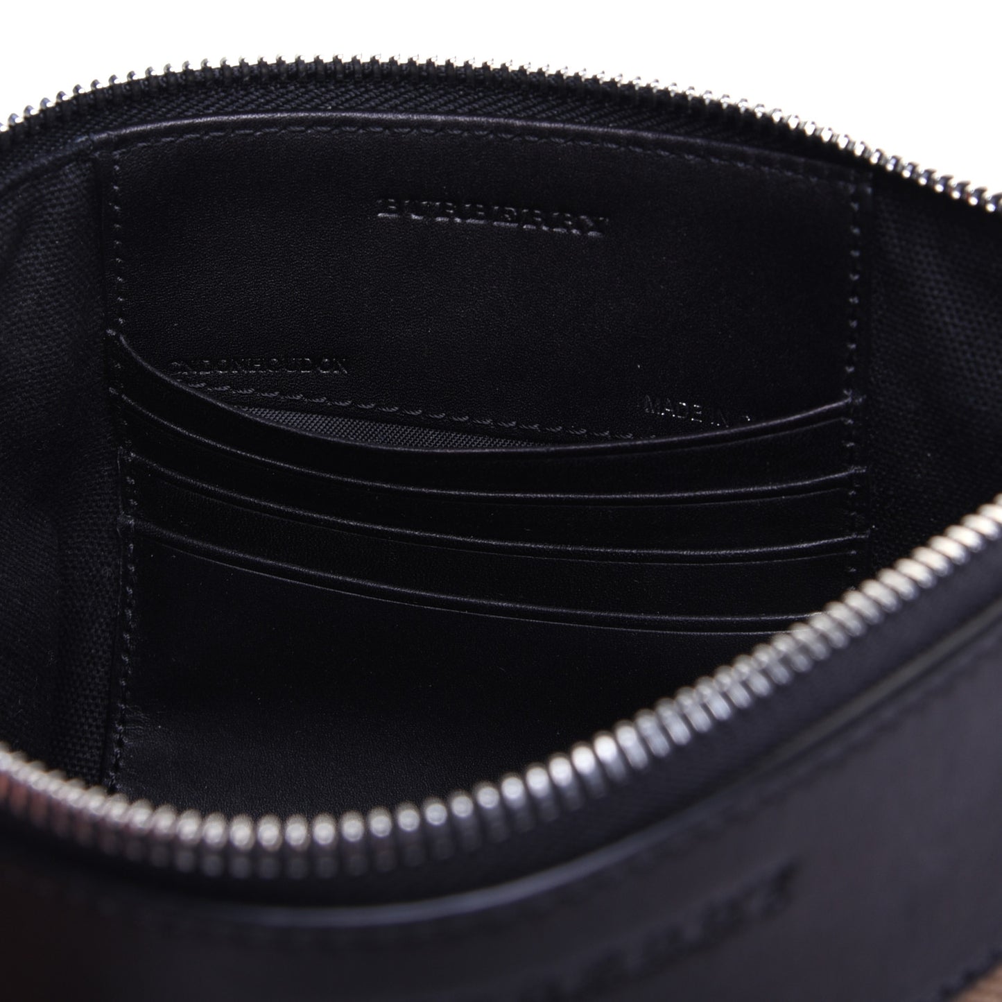 Mega Check Peyton Crossbody Clutch Bag Black