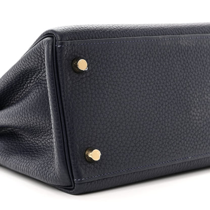 Hermes Togo Kelly Retourne 28 Bleu Nuit 10 of 14