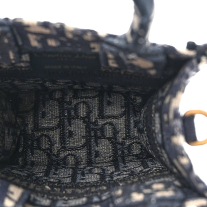 Christian Dior Oblique Mini Book Tote Phone Bag Blue 5 of 11