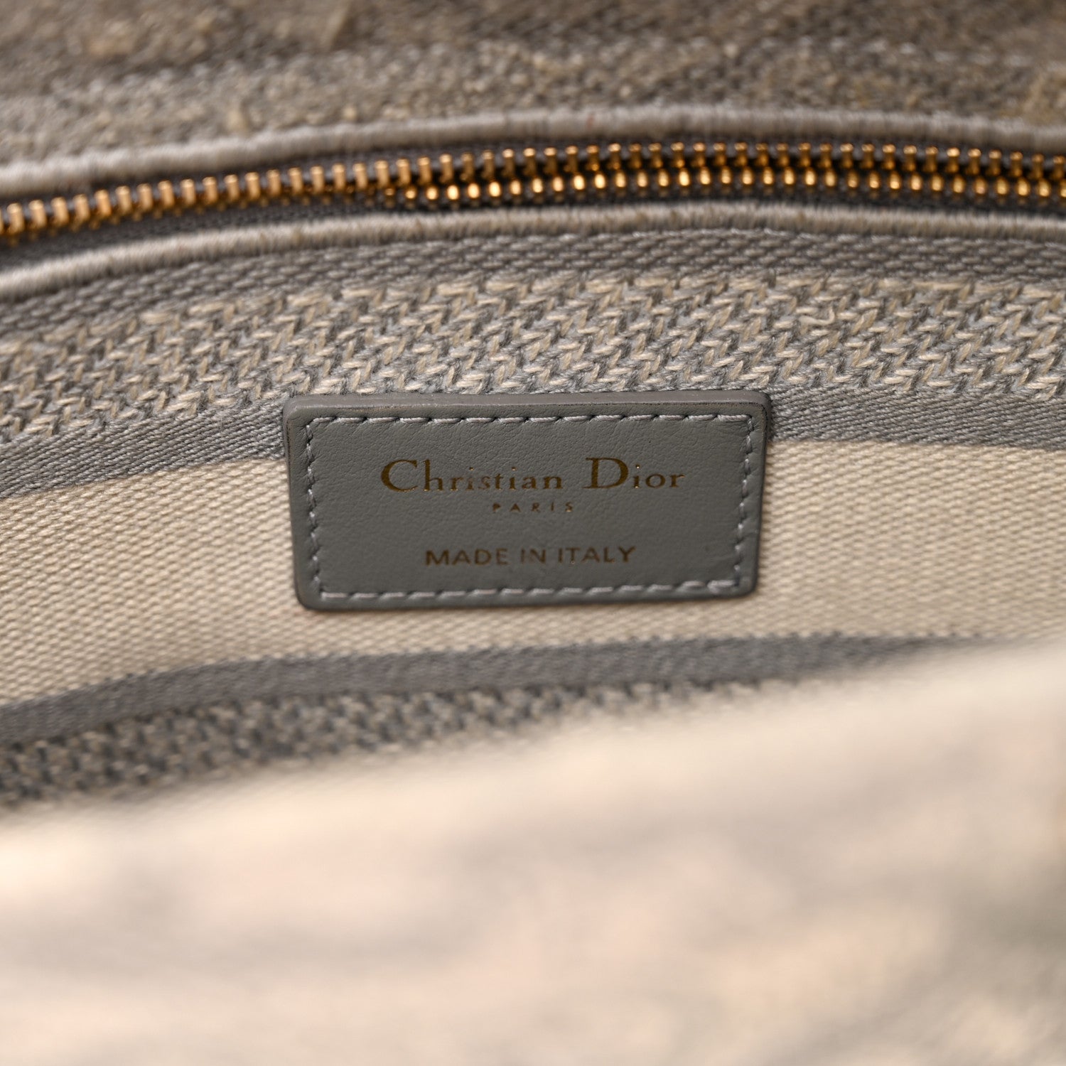Christian Dior Canvas Toile De Jouy Reverse Embroidered Medium Lady D-Lite Gray 6 of 9