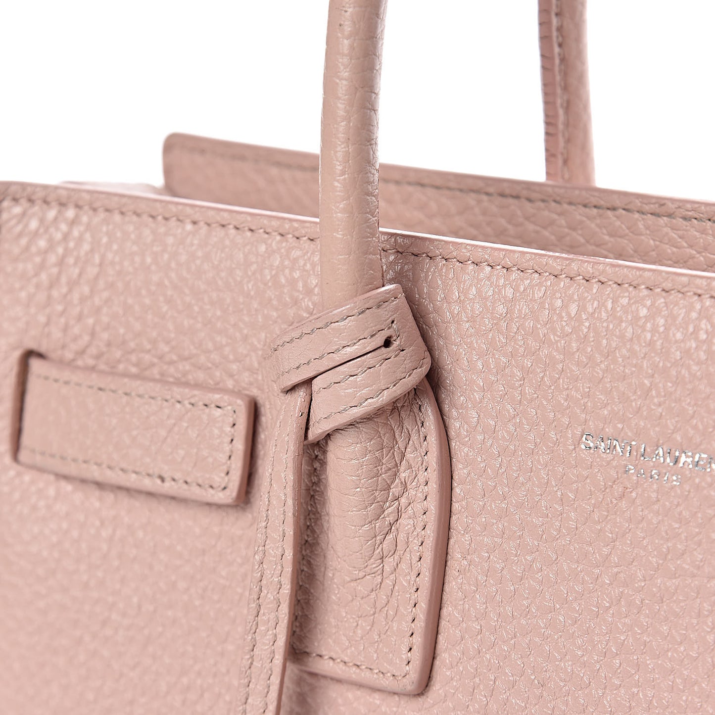 Grained Calfskin Baby Sac De Jour Antique Rose