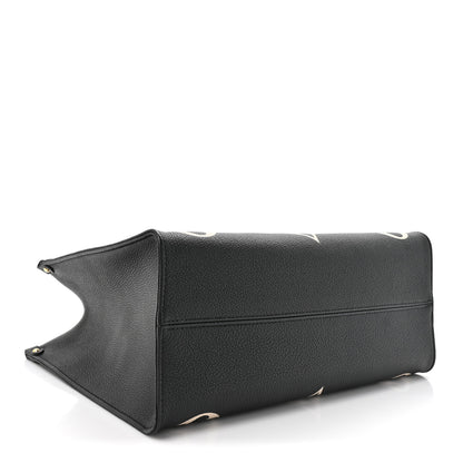 Louis Vuitton Empreinte Monogram Giant Onthego MM Black Beige 4 of 11