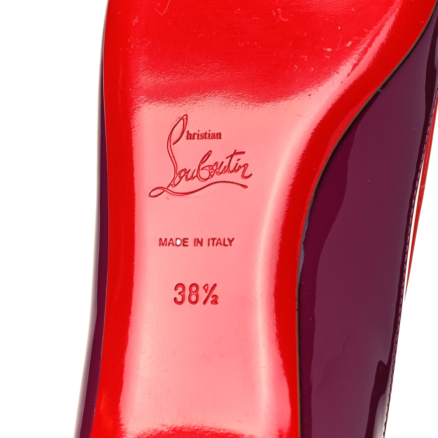 Christian Louboutin Patent PVC Suspendo Ballet Flats 38.5 Pink 6 of 7