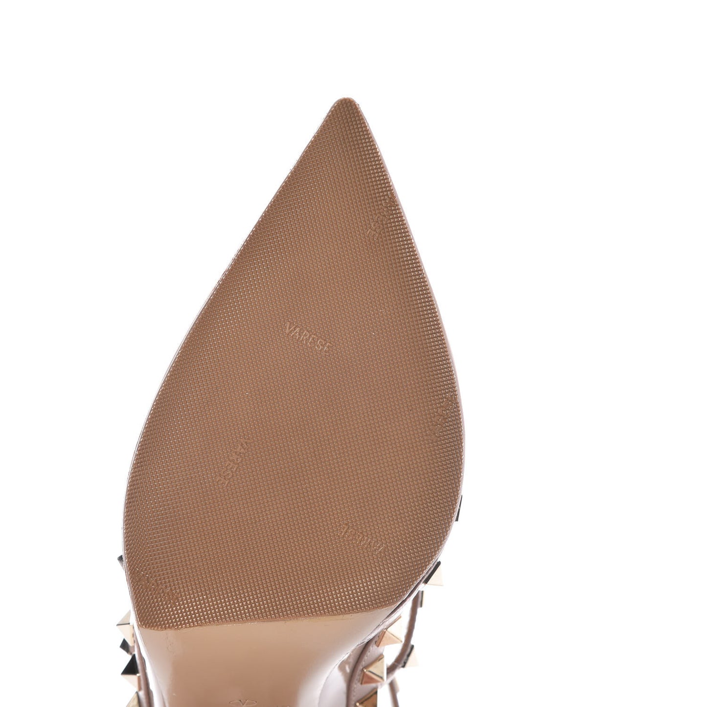 Patent Rockstud Ankle Strap Pumps 39 Poudre