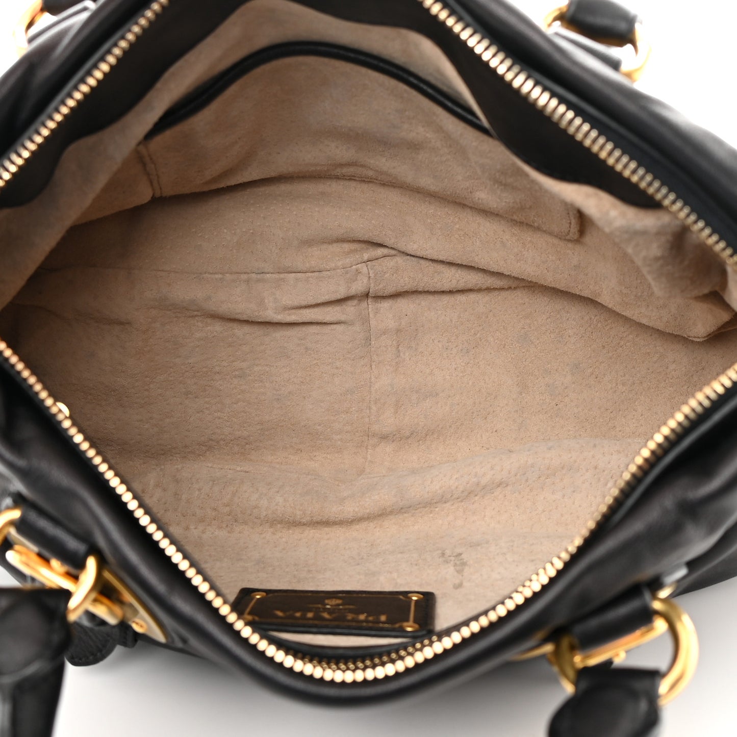 Soft Calf Shopping Satchel Black