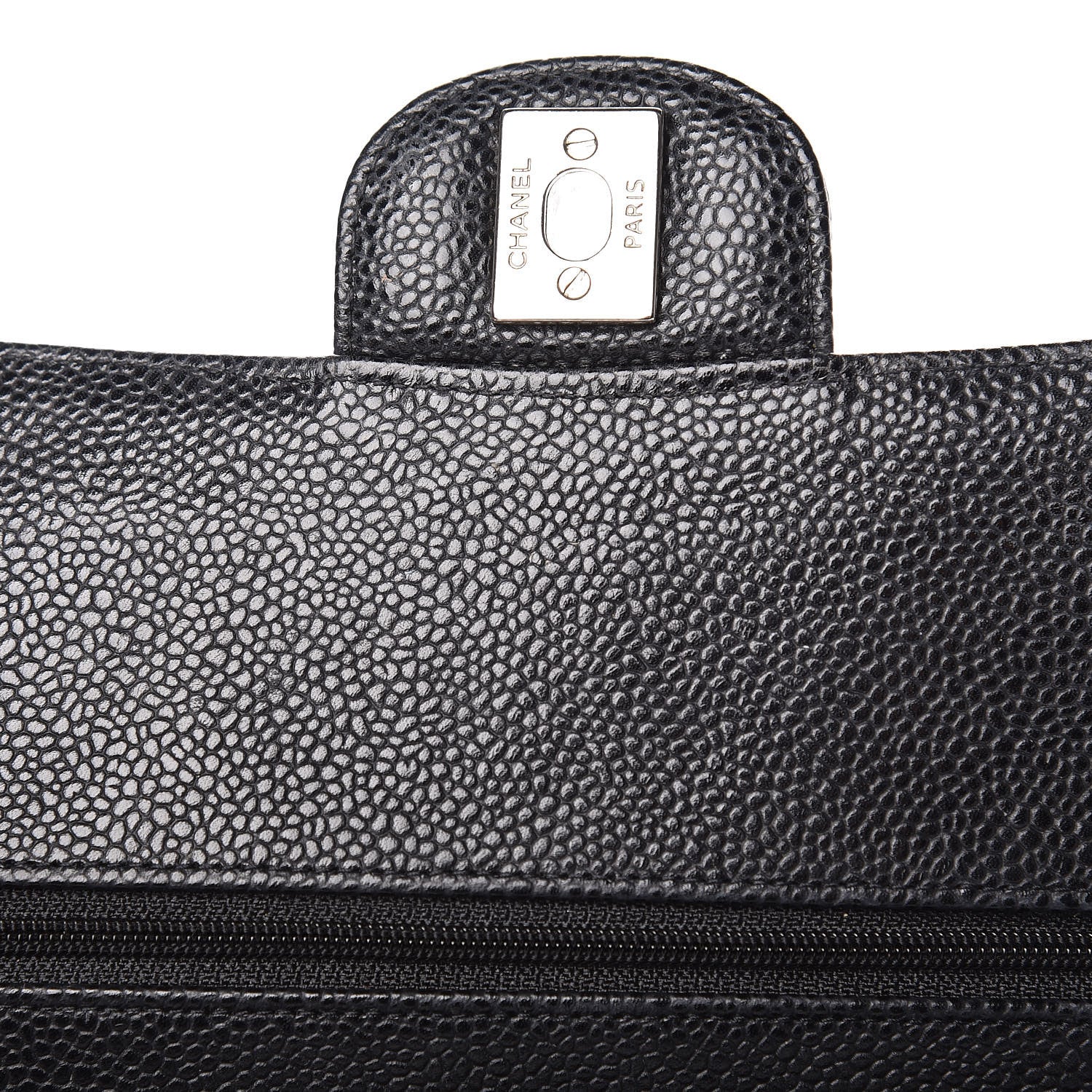 Chanel Caviar Quilted Medium Double Flap Black 10 of 21