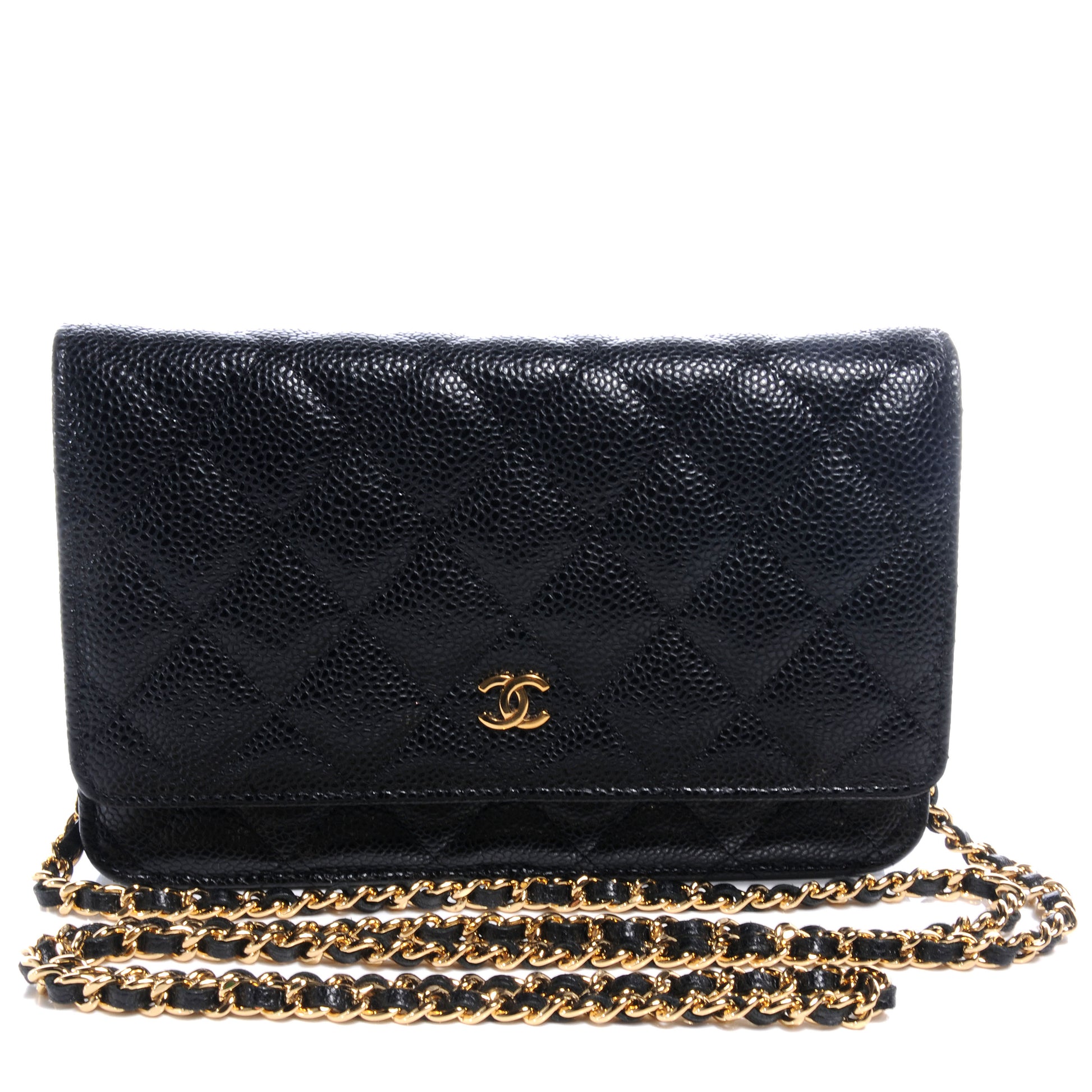 Chanel Caviar Quilted Wallet On Chain WOC Black 1 of 9