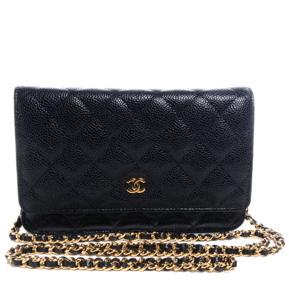 Chanel Caviar Quilted Wallet On Chain WOC Black 1 of 9