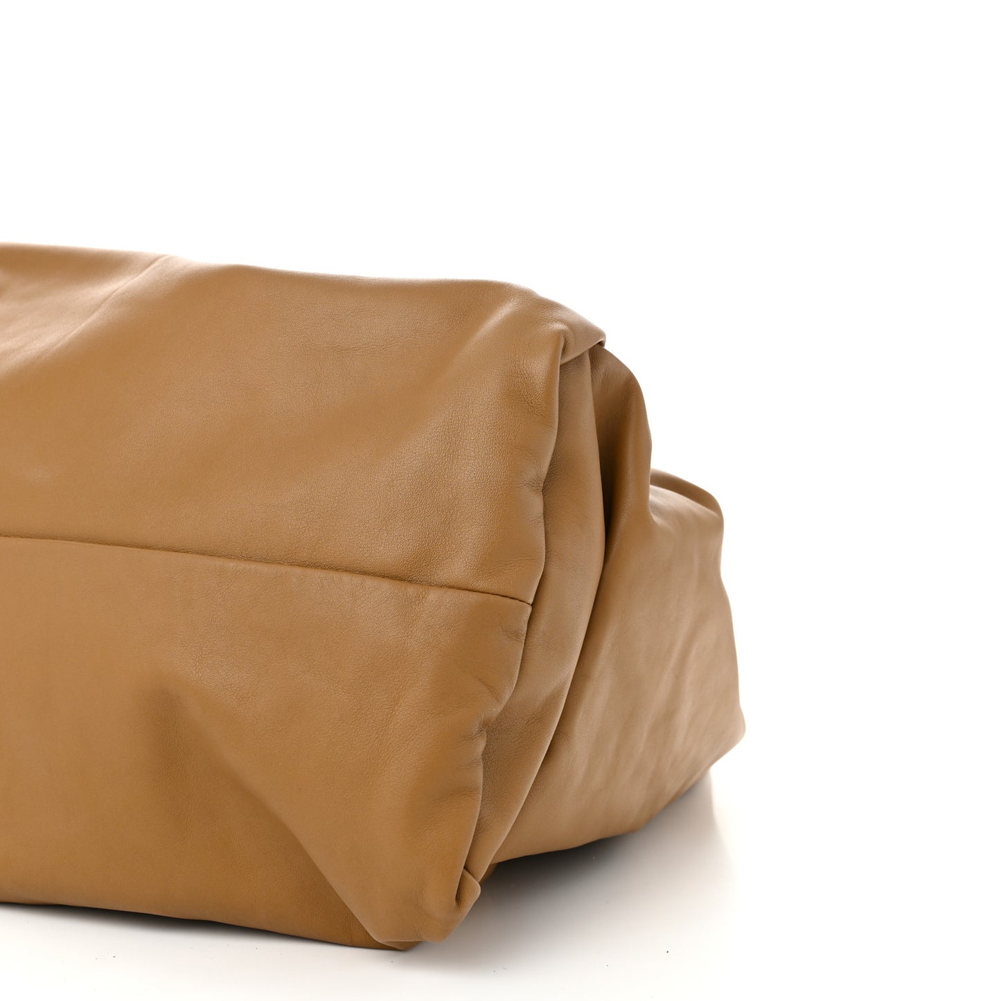 Smooth Butter Calfskin Large The Shoulder Pouch Moutarde