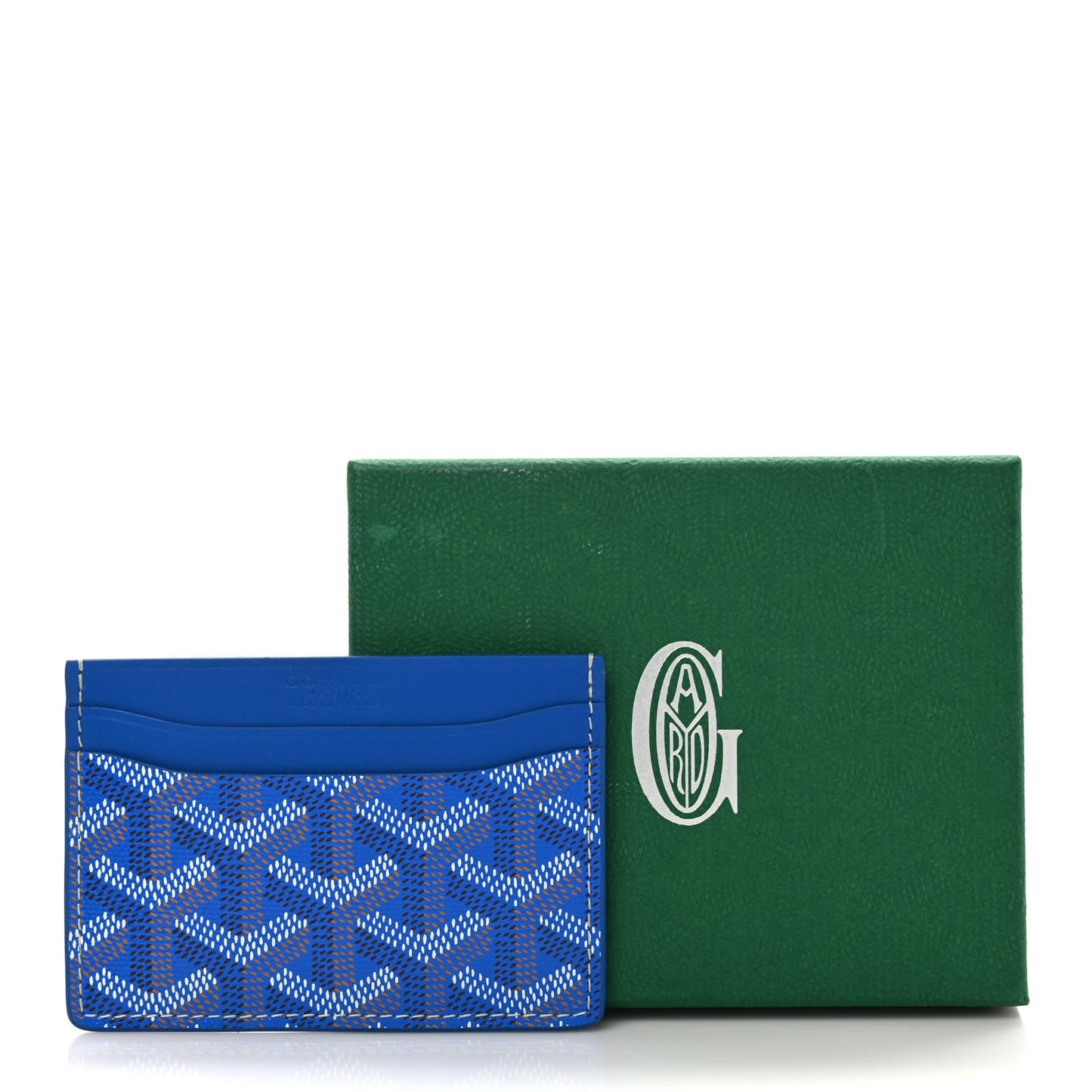 Goyardine Saint Sulpice Card Holder Sky Blue
