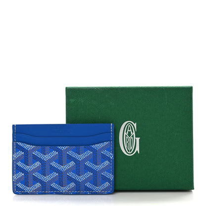 Goyard Goyardine Saint Sulpice Card Holder Sky Blue 7 of 7