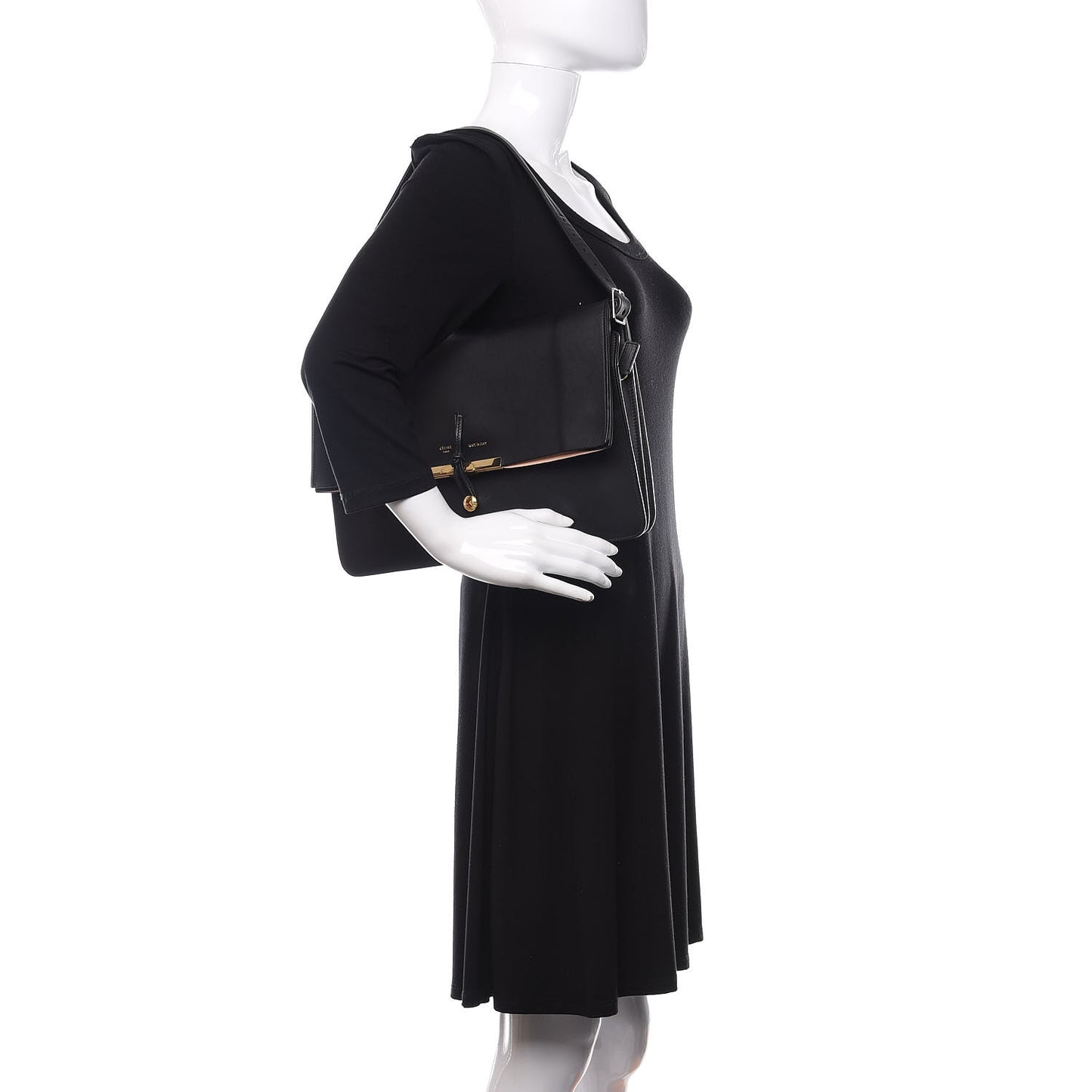 Calfskin Blade Flap Black
