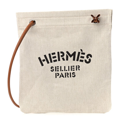 Hermes Canvas Swift Aline Grooming Bag Gold 1 of 10
