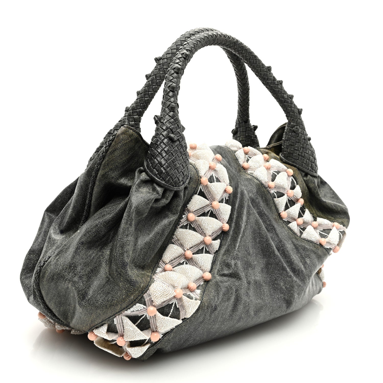 Fendi Denim Embroidered Spy Multicolor 2 of 9