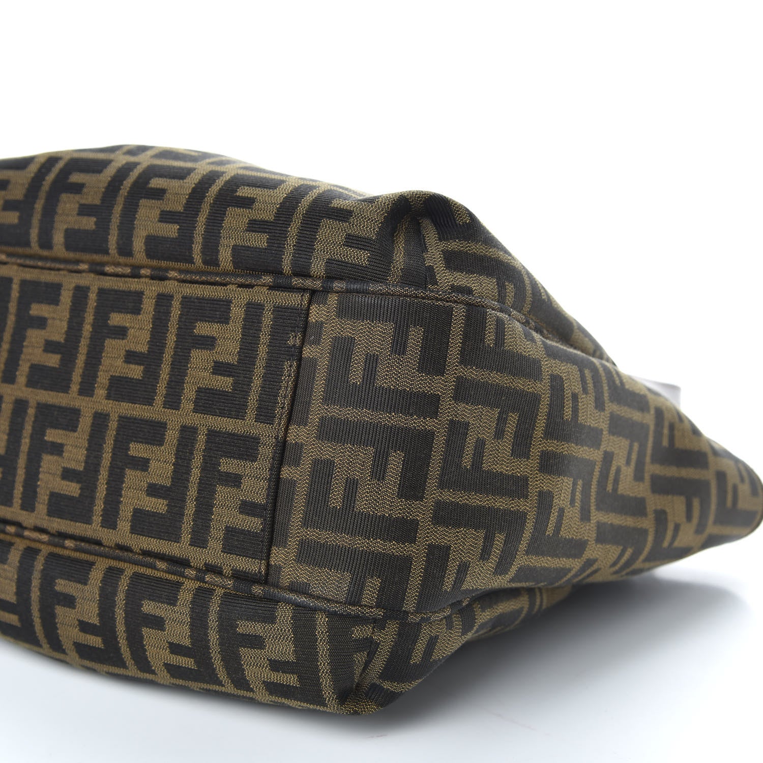 Fendi Zucca Vitello Artic Medium Shopping Tote Tobacco Castagna 10 of 10