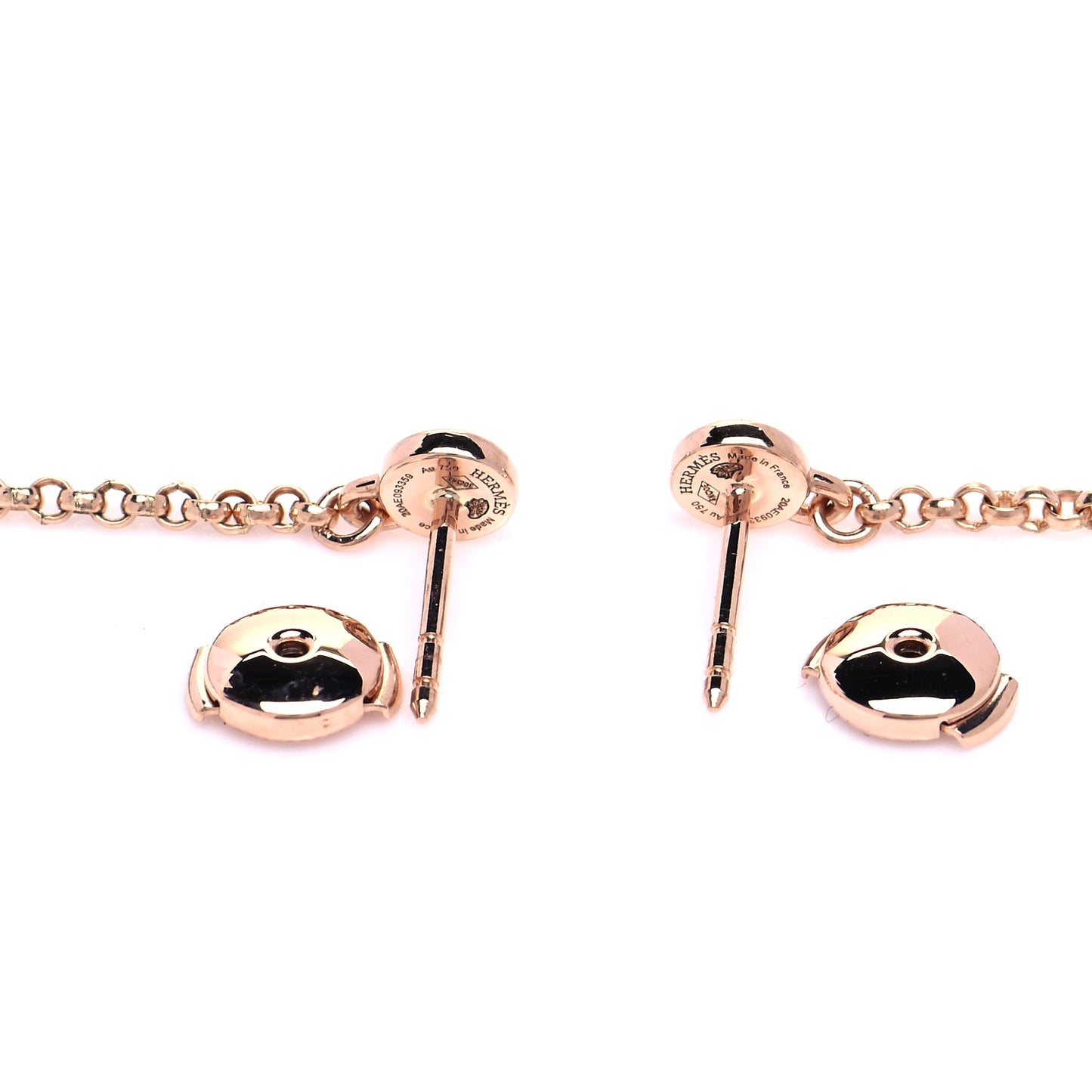 18K Rose Gold Kelly Clochette Earrings
