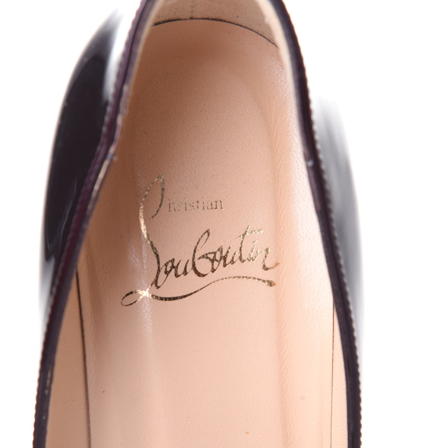 Metal Patent Piou Piou 85 Pumps 36.5 Rouge Noir