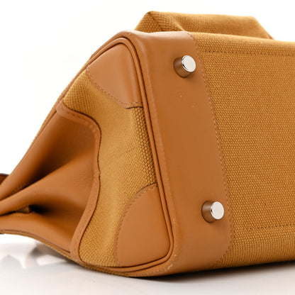 Hermes Toile Goeland Swift Cargo Birkin 25 Gold 9 of 14