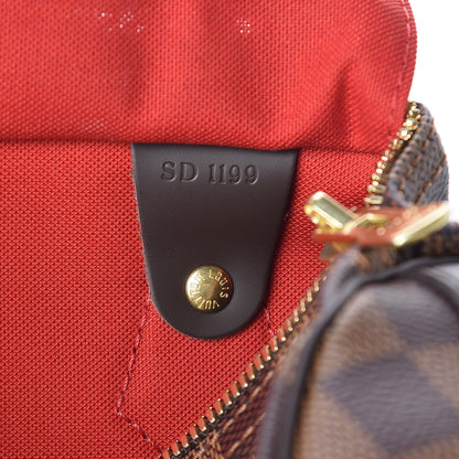 Louis Vuitton Damier Ebene Speedy Bandouliere 25 7 of 10