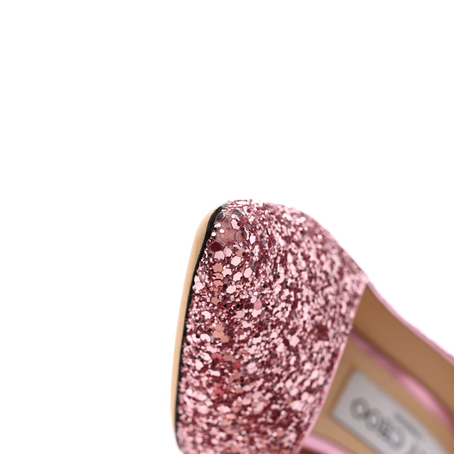 Glitter Pointy Toe Romy 85 Pumps 35.5 Pink