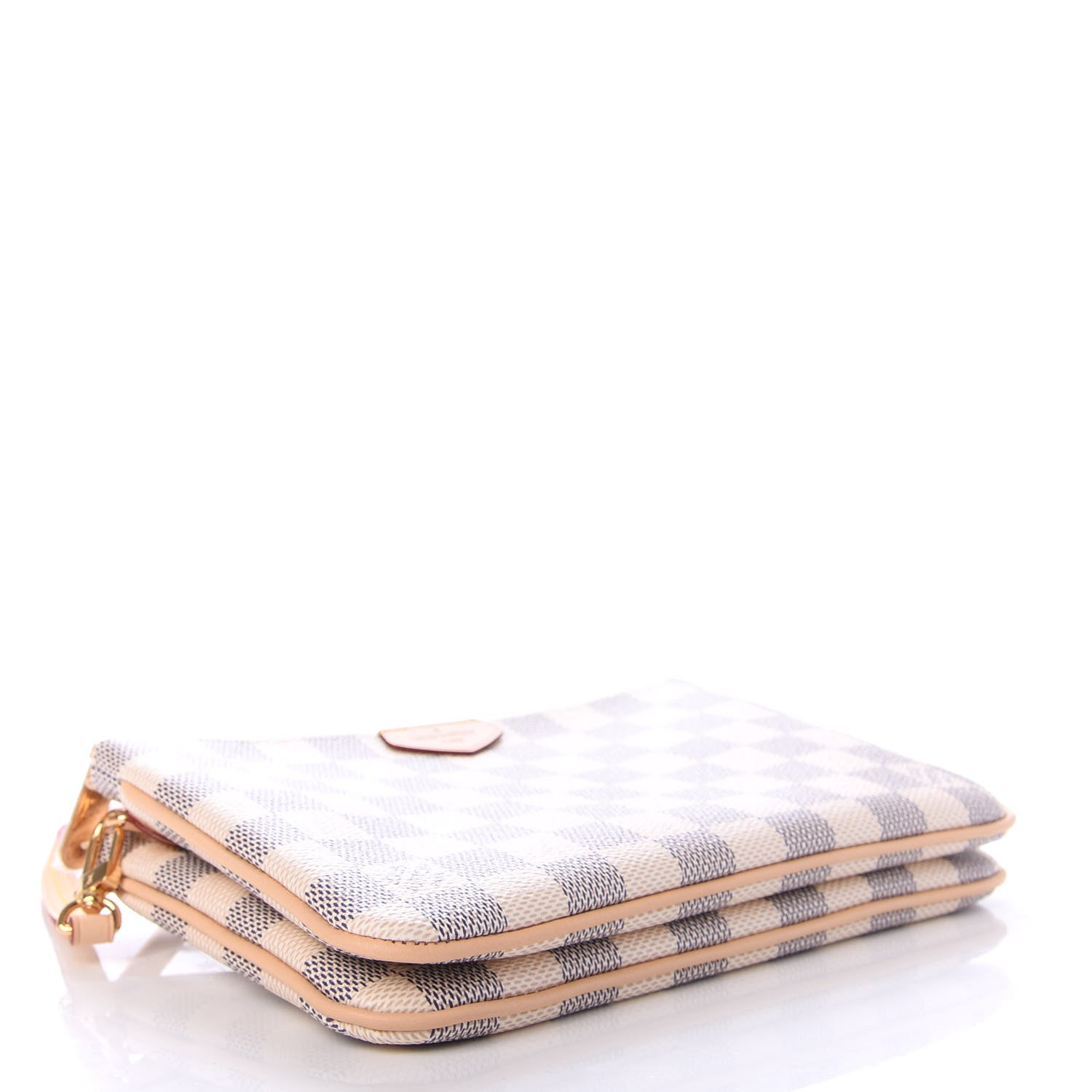 Louis Vuitton Damier Azur Double Zip Pochette 4 of 10