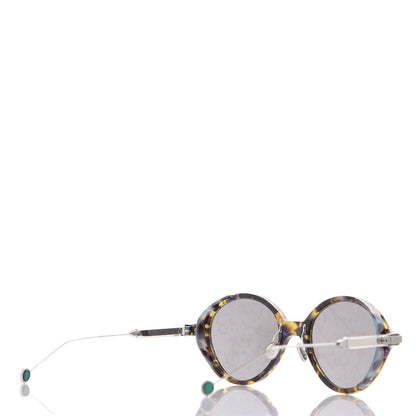 Christian Dior Acetate Leaf Print Umbrage Round Sunglasses Green Foliage 4 of 8