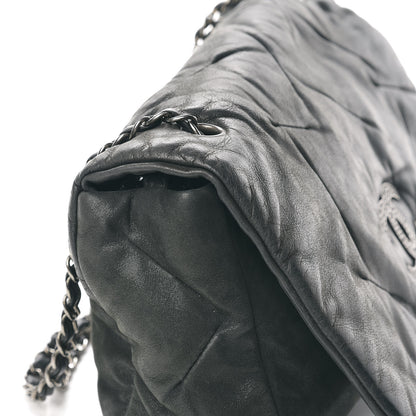 Chanel Iridescent Calfskin Glint Flap Grey 10 of 10