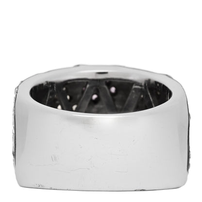 Parker & West by FASHIONPHILE 18K White Gold Diamond .85ctw Pink Yellow Sapphire Floral Ring 53 6.25 4 of 8