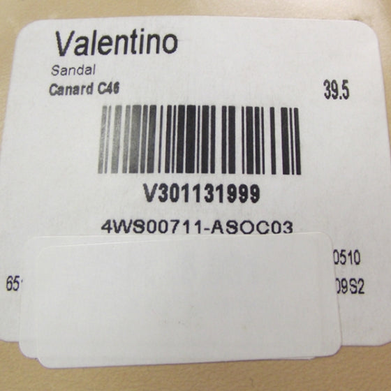 Valentino Garavani Leather Sandals 39.5 Canard 6 of 7