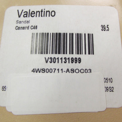 Valentino Garavani Leather Sandals 39.5 Canard 6 of 7