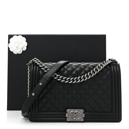 Chanel Caviar Quilted New Medium Boy Flap Black 10 of 10