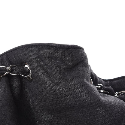 Chanel Jersey Melrose Cabas Black 10 of 10