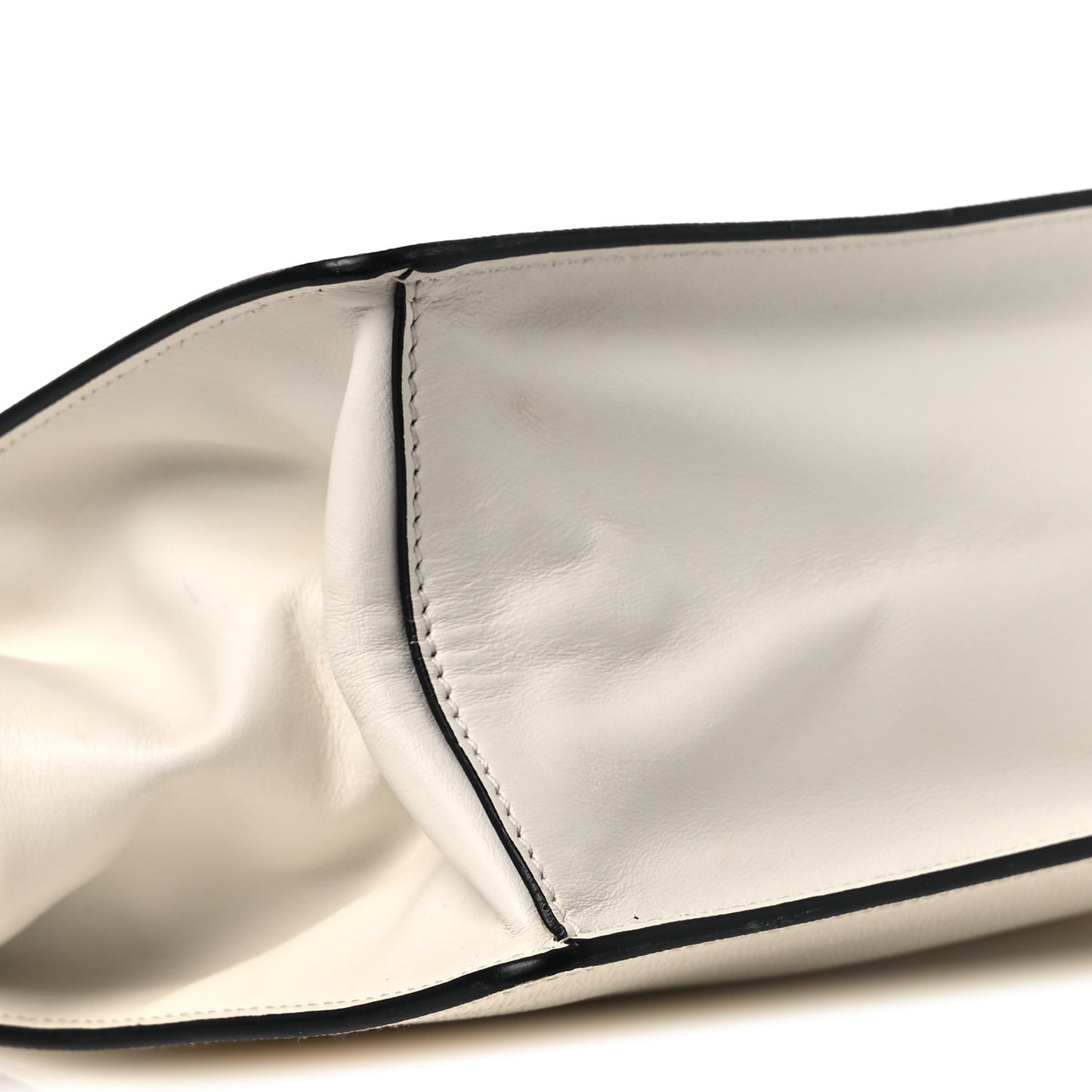 Saffiano City Calf Light Frame Bag White