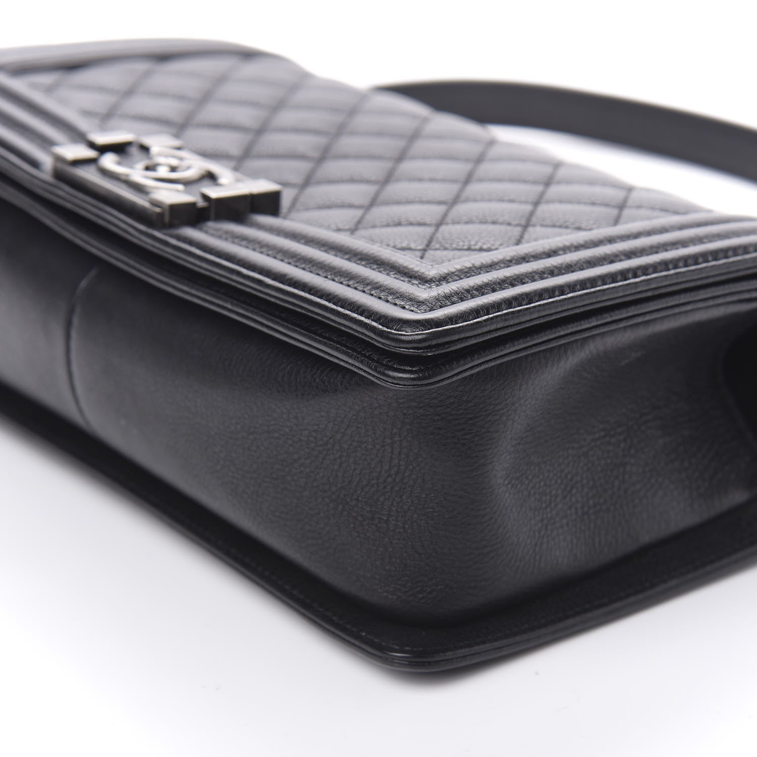 Chanel Calfskin Quilted Medium Boy Flap Black 9 of 12