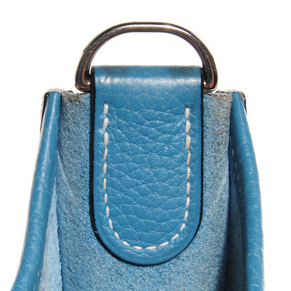 Hermes Taurillon Clemence Evelyne GM Blue Jean 11 of 13