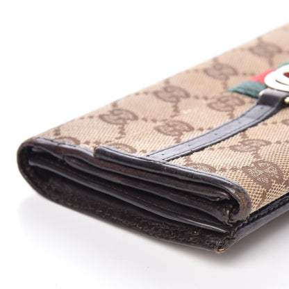 Gucci Monogram Web GG Reins Wallet Dark Brown 17 of 20
