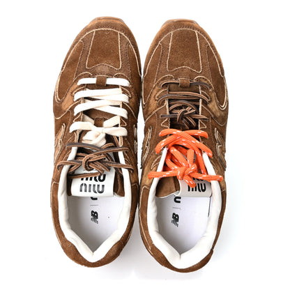 Miu Miu X NEW BALANCE Suede 530 SL Sneakers 37.5 Cinnamon 2 of 9