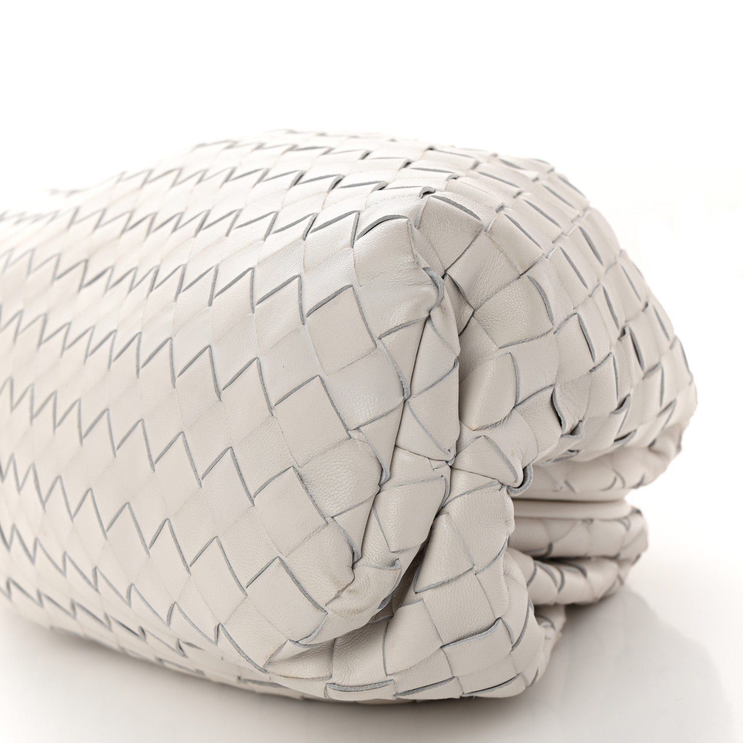Bottega Veneta Nappa Maxi Intreccio The Pouch Oversized Clutch Plaster 10 of 12