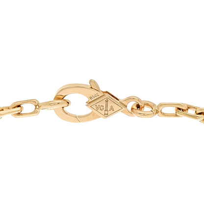 Van Cleef & Arpels 18K Yellow Gold 5 Motifs Guilloche Vintage Alhambra Bracelet 3 of 6