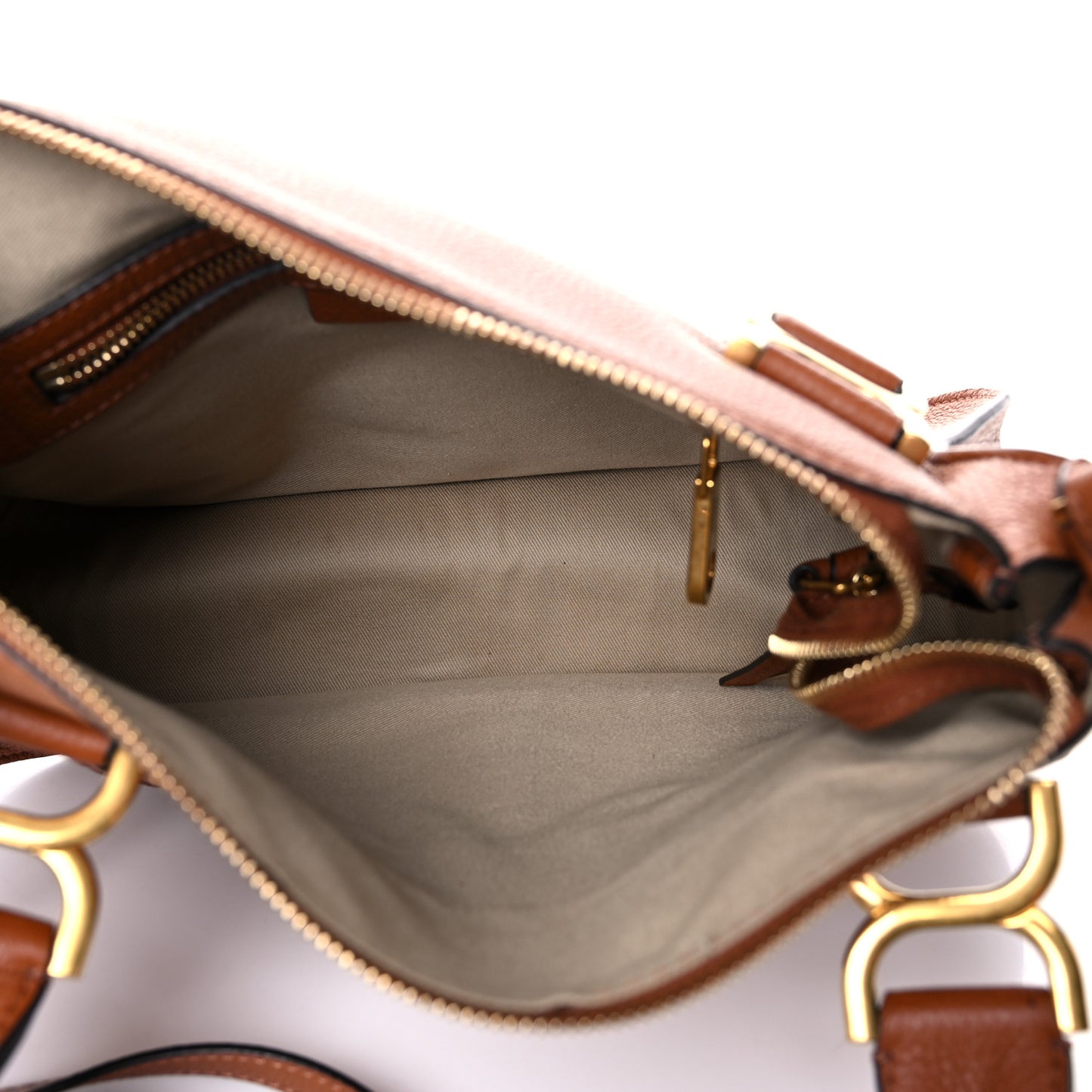 Calfskin Small Marcie Satchel Tan