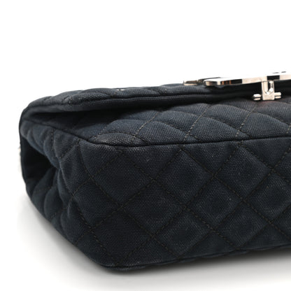 Chanel Canvas Quilted CC Cruise Flap Black 9 of 12